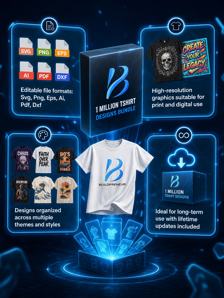 Buildpreneur™️ Millions T-shirt Design