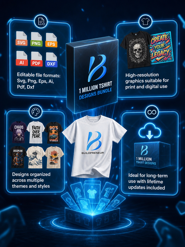 Buildpreneur™️ Millions T-shirt Design