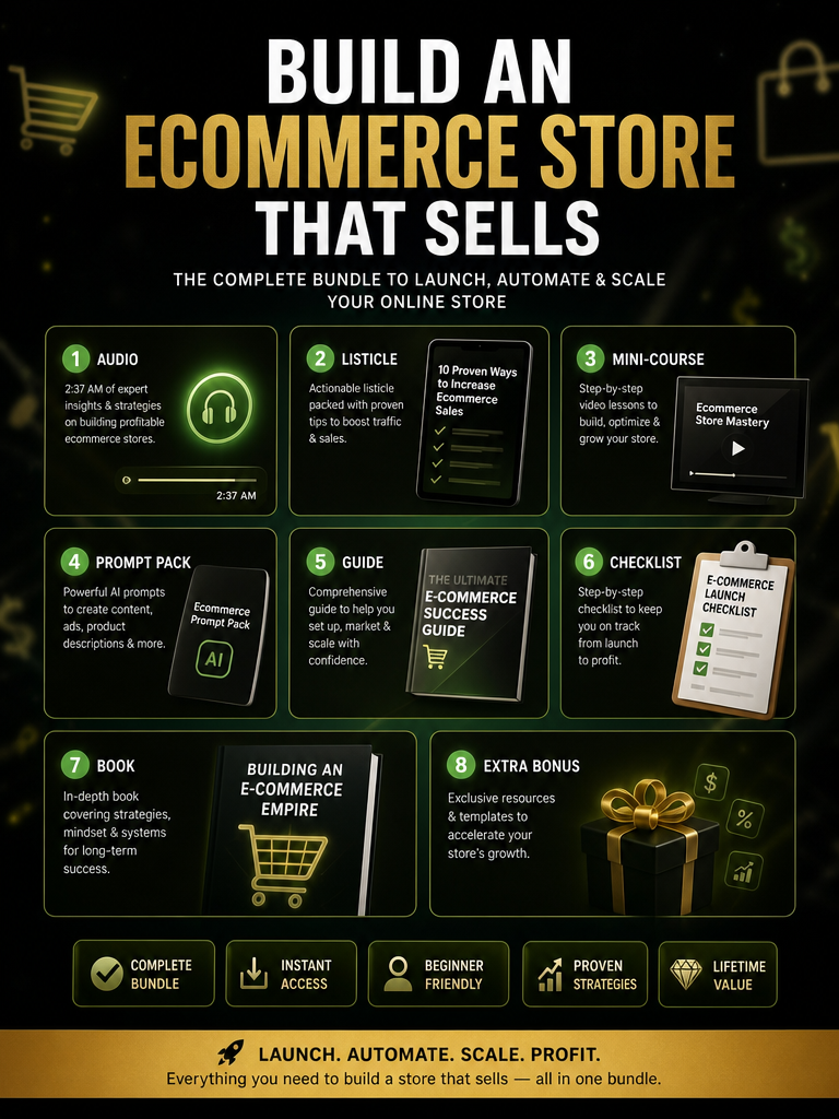 Buildpreneur™️  Build an Ecommerce Store That Sells